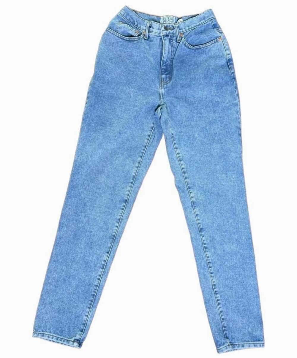 Vintage Limited Jeans 90s Acid Wash High Rise Tapered Mom Jeans Size 6